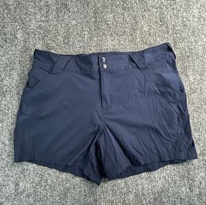 Columbia PFG Women's Navy Omni-Shade Fishing Shorts Size 14
